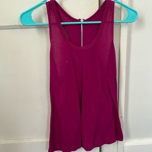 Zip back tank top